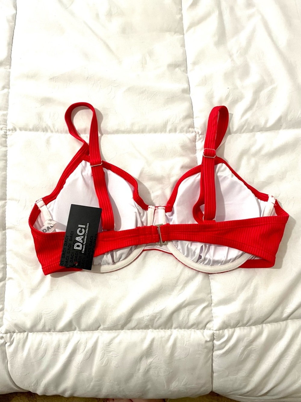 Daci Red Bikini Top - Picture 7 of 8